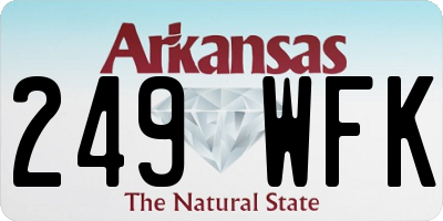 AR license plate 249WFK