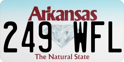 AR license plate 249WFL