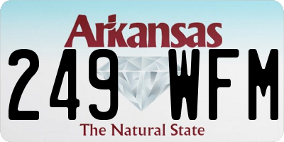 AR license plate 249WFM