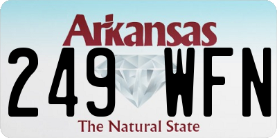 AR license plate 249WFN