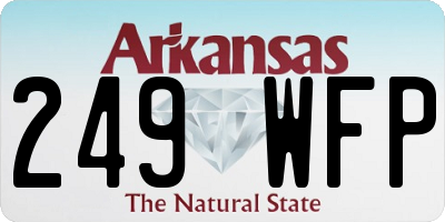 AR license plate 249WFP