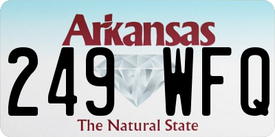 AR license plate 249WFQ