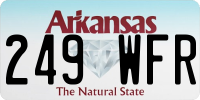 AR license plate 249WFR