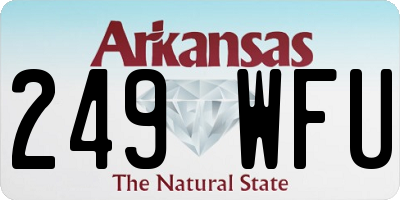 AR license plate 249WFU
