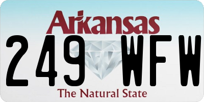 AR license plate 249WFW