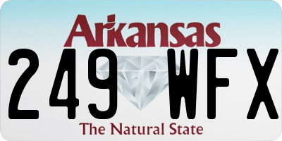 AR license plate 249WFX