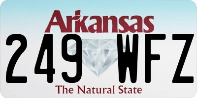 AR license plate 249WFZ
