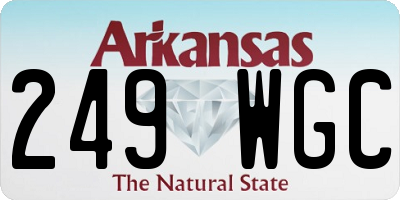 AR license plate 249WGC