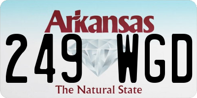AR license plate 249WGD
