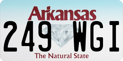 AR license plate 249WGI