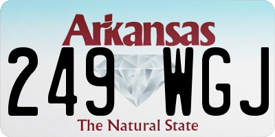 AR license plate 249WGJ