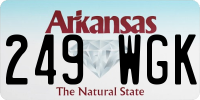 AR license plate 249WGK
