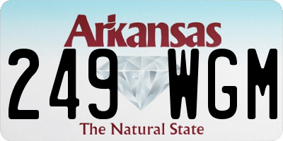 AR license plate 249WGM