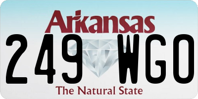 AR license plate 249WGO