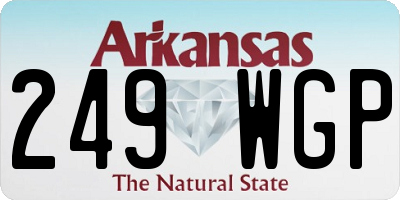 AR license plate 249WGP