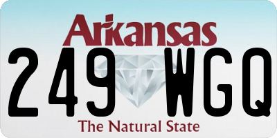 AR license plate 249WGQ
