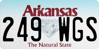 AR license plate 249WGS