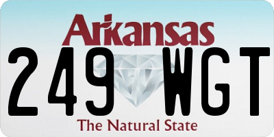 AR license plate 249WGT