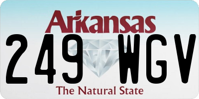 AR license plate 249WGV