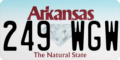 AR license plate 249WGW