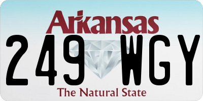 AR license plate 249WGY