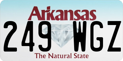 AR license plate 249WGZ