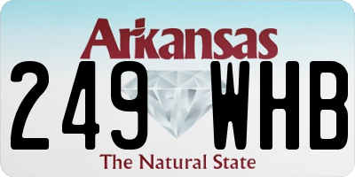 AR license plate 249WHB