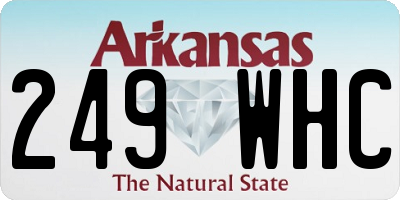 AR license plate 249WHC