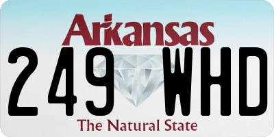 AR license plate 249WHD