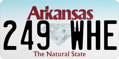 AR license plate 249WHE