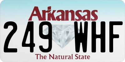 AR license plate 249WHF