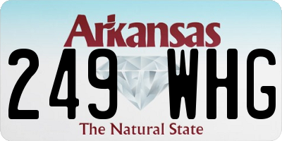 AR license plate 249WHG