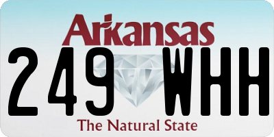 AR license plate 249WHH
