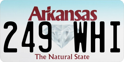 AR license plate 249WHI