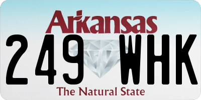 AR license plate 249WHK