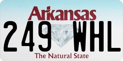AR license plate 249WHL