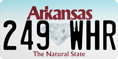 AR license plate 249WHR
