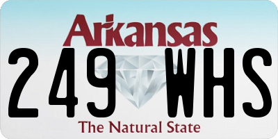 AR license plate 249WHS