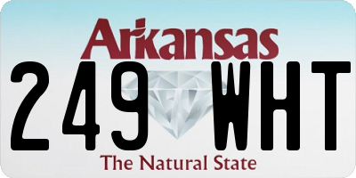 AR license plate 249WHT