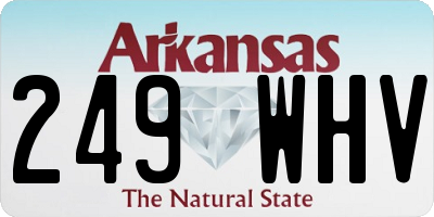 AR license plate 249WHV