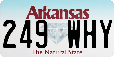 AR license plate 249WHY