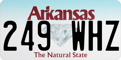 AR license plate 249WHZ