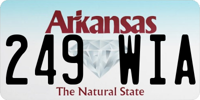 AR license plate 249WIA