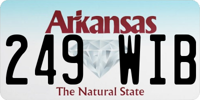 AR license plate 249WIB