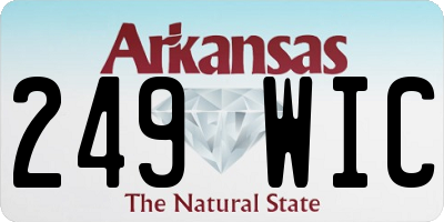 AR license plate 249WIC