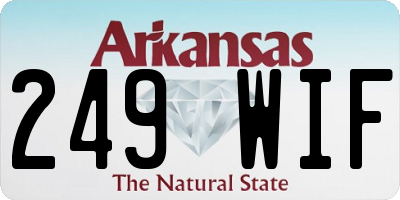 AR license plate 249WIF