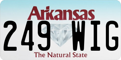 AR license plate 249WIG