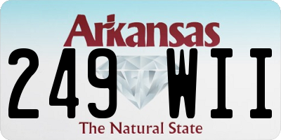 AR license plate 249WII