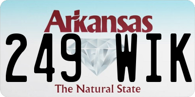 AR license plate 249WIK