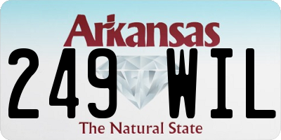 AR license plate 249WIL